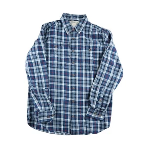 Duluth Trading Co blau kariertes Button-Down-Hemd für Herren - Bild 1 von 6