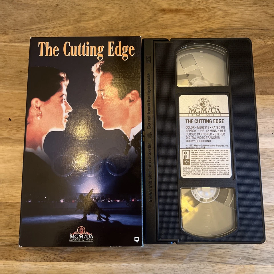The Cutting Edge VHS 1992 Video Tape Vintage 90s Hockey Romance Movie Rare - Image 1 of 3