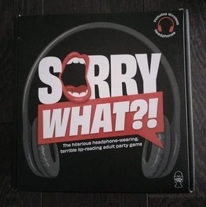 Sorry What?! Hilarious Terrible Lip Reading Adult Party Game 2+ Players Age 17+ - Picture 1 of 2