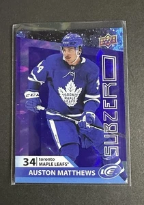 Auston Matthews 2021-22 Upper Deck Ice #SZ-11 Sub Zero - Picture 1 of 2