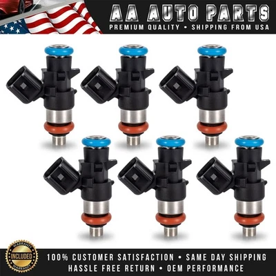 Juego de 6 inyectores de combustible para Dodge Avenger 2011-2014 3,6 L V6 FJ1147 0280158233 Foto 1 de 4