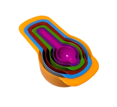 Measuring CUPS & SPOONS SET 6 pcs Ideal Kitchen Multi-Color - Image 1 of 4