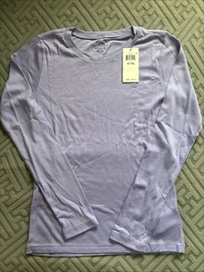 Ralph Lauren Long Sleeves Shirt For Girl Size 16 XL Purple / Lavender NWT - Picture 1 of 4