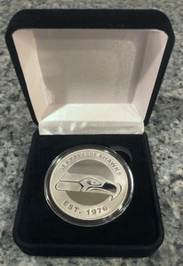 NFL Seattle Seahawks 1oz .999 Fine Silver Round - Bild 1 von 7