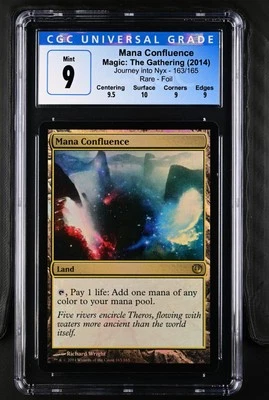 MANA CONFLUENCE Journey into Nyx Foil Rare CGC 9 Q++ MTG [Nostalgium] - Image 1 of 2