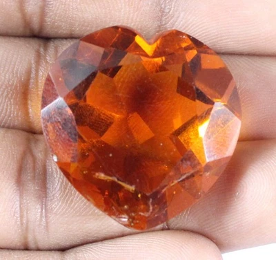 Piedra preciosa corazón citrino naranja amarillento brasileño 63,90 quilates certificado T15997 Foto 1 de 4