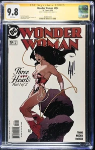 Wonder Woman #154 CGC 9.8 SS Signed Adam Hughes • DC Comics 2000 - Picture 1 of 2