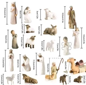 22-teiliges Krippen-Starterfiguren-Set - Bild 1 von 9