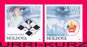 MOLDOVA 1999 Sport World Women Chess Championship FIDE WWCC 2v Sc336-37 Mi340-41 - Picture 1 of 1