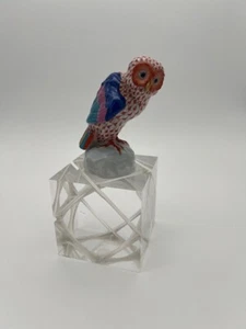 Herend Figur Eule Kauz Fishnet Figurine Figure Porzellan Vastagh - Bild 1 von 3