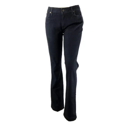 Pantalones de mezclilla Cache talla 12 pierna recta azul resina lavado informal mezcla de algodón Plus Foto 1 de 4