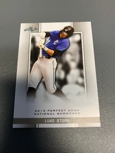 2019 Leaf Perfect Game Card #6 Luke Storm LPG PG Rookie RC Baseball - Bild 1 von 1