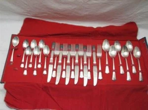 25-TEILIGES LADY BETTY 1940 SILBER TELLER BESTECKSET 6 GEDECKE - Bild 1 von 8