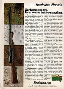 Remington Modell 870 Wingmaster Pump Shotgun Original Farbanzeige 1976  - Bild 1 von 1