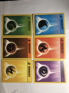 Pokemon Energy Set 97-102/102 Base Set WOTC! All 6 Energies! LP/NM - Picture 1 of 7