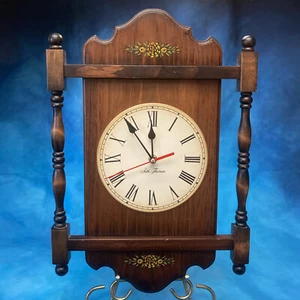 Vintage Seth Thomas Colonade Wood Wall Clock with New Movement - Picture 1 of 5