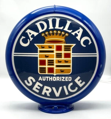 CADILLAC Gas Pump Globe - 13.5" - SHIPS FULLY ASSEMBLED! READY FOR YOUR PUMP!! - Image 1 of 4