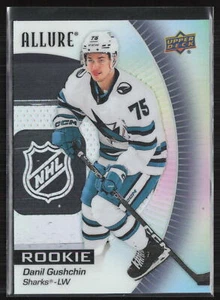 Danil Gushchin 2023-24 UD Allure Rookie Black Rainbow #108 San Jose Sharks - Picture 1 of 2
