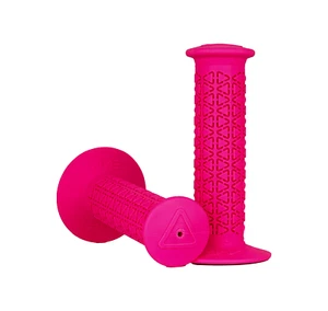 AME BMX Round Pattern Retro Old School Bike Grips - Skyway Hutch - Neon Pink - Picture 1 of 1