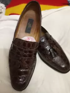 Zelli Men's "Como" Cognac Genuine Handmade Tassel Loafer 10 M Zelli1273 Italy - Picture 1 of 12