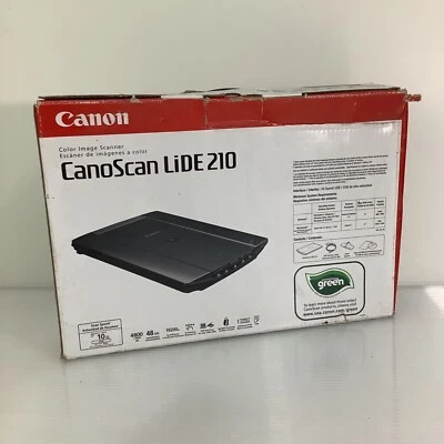 New Canon CanoScan LiDE 210 Flatbed Scanner USB Color Image - Image 1 of 4