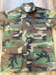 US CAMOUFLAGE MENS JACKET SIZE SMALL-REG YOUNG MARINES MILITARY - Picture 1 of 9