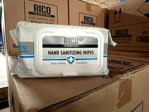 10 Packs Rico The Mother's Choice Hand Santizing Wipes 70% Alcohol - 80/Pack P42 - Picture 1 of 4