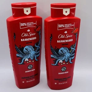 Old Spice Krakengard Body Wash Lasting Scent Rich Lather Shower Fresh 24oz - Picture 1 of 7