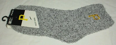 Pittsburgh Pirates Gray Fuzzy Socks Size Youth M (1-6) Womens (3-8) 1 Pair New - Image 1 of 4