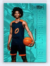 2023 Skybox Metal Universe Champions Scoot Henderson #122 Metal Shredders Aqua