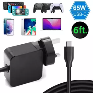 65W USB-C Type C Charger For Steam Deck Switch Lite/OLED PS5 XBX Pro Controller - Picture 1 of 8
