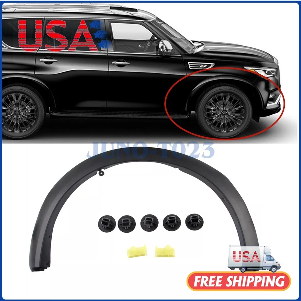 New Fender Flares Trim Front Right Side for INFINITI QX80 QX56 2011-2022 2023 Foto 1 de 4