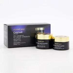 Elizabeth Grant confezione da due crema viso e occhi ricarica caviale £160 set regalo - Foto 1 di 2