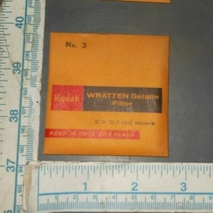 KODAK WRATTEN GELATIN FILTER SEALED 2"X2" #3 - Picture 1 of 1