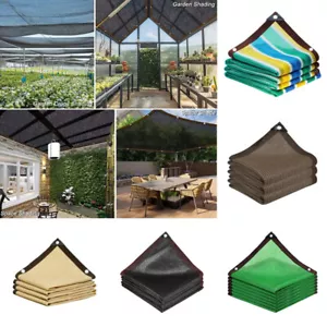 Shade Cloth - Garden Shade Mesh Netting with Grommets Outdoor Sun Shade Cover - Picture 1 of 29