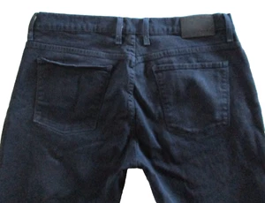 Pantalones de mezclilla Mott & Bow para hombre 35"x32" pierna recta elásticos elegantes informales oscuros - Imagen 1 de 11