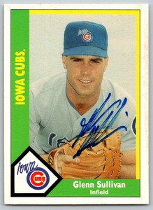 1990 CMC Iowa Cubs #15 Glenn Sullivan SIGNED   Iowa Cubs