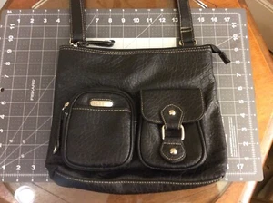 Rosetti Black Crossbody Shoulder Bag Adjustable Strap - Picture 1 of 8