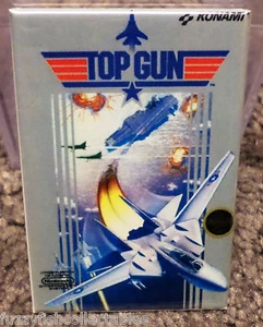 Top Gun Nintendo NES Vintage Game Box 2" x 3" Refrigerator Locker MAGNET - Picture 1 of 3