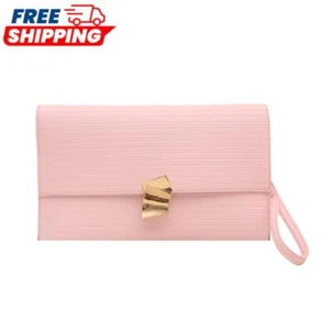 Wristlet Purse Fashion Envelope Clutch Bag PU Leather Makeup Pouch for Women - Picture 1 of 27