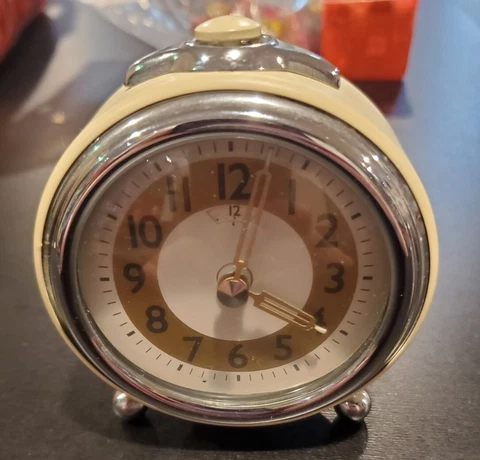 Pottery Barn Art Deco Style Table Alarm Clock Tested And Working! Cover