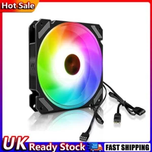 CPU Cooler ARGB 120mm 4 Pin Radiator PC Computer Case Cooling Fan Hot - Photo 1/5