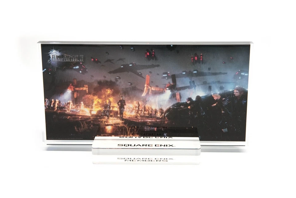 Final Fantasy FF 15 XV Limited Edition Acrylic Art Print Plaque and Base - Image 1 of 1