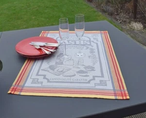 Toalla De Cocina De Algodón Jacquard 50x70 Cm Gris Pastis Con Motivo De Francia - Imagen 1 de 6