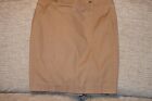 Tan beige skirt Ralph Lauren size 2 with side zip and button detail