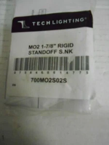 (1 Pc) TECH LIGHTING 700MO2S02S Mono Rail MO2 1-7\8" standoff Satin Nickel  - Picture 1 of 5