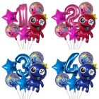 Rainbow Friends  Age Number Star Birthday Party Foil Balloons Decorations