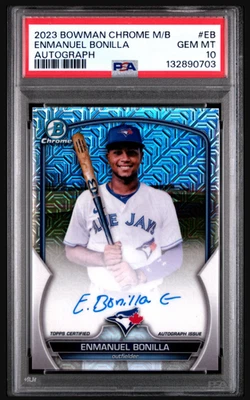 PSA 10 - 23 Bowman Chrome - Mega Box Chrome Mojo Autographs Enmanuel Bonilla... - Image 1 of 2
