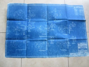 1938 - MANHATTAN GOLD DREDGING Co Blueprint Drawing MINING - Dredge No 1 SHEAVES - Picture 1 of 3