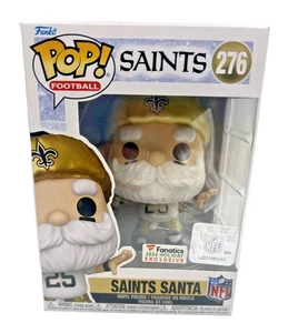 Figura de vinilo Funko Pop NFL Saints Santa #276 Fanatics 2024 exclusiva de vacaciones - Imagen 1 de 10